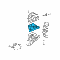 OEM 2021 Cadillac XT5 Element-Air Cleaner Diagram - 23321606