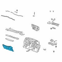 OEM 2007 Honda CR-V Dashboard (Lower) Diagram - 61500-SWA-A00ZZ