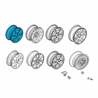 OEM 2002 Mercury Mountaineer Wheel Diagram - 1L2Z-1007-CA