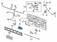 OEM 2019 GMC Sierra 1500 Actuator Diagram - 84828475