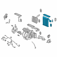 OEM 2019 Honda Clarity Set, Evaporator Complete Diagram - 80211-TRT-A41