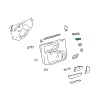 OEM Cadillac CTS Window Switch Diagram - 10363778