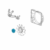 OEM 2005 Cadillac SRX Fan Clutch Diagram - 25750924