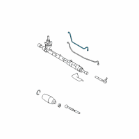 OEM 2008 Mercury Milan Connector Tube Diagram - 7H6Z-3A714-A