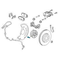 OEM 2021 Chevrolet Bolt EV Wheel Stud Diagram - 9599489