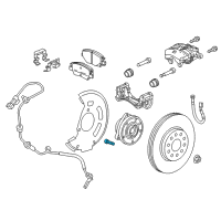 OEM 2017 Chevrolet Bolt EV Wheel Stud Diagram - 9599489