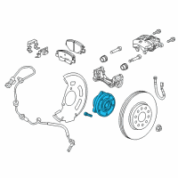 OEM 2016 Chevrolet Volt Bearing Asm-Front Wheel Diagram - 13510543