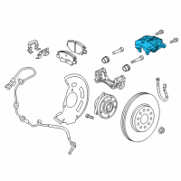 OEM Chevrolet Cruze Caliper Diagram - 13532173