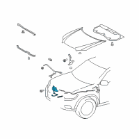 OEM 2011 Toyota Highlander Latch Assembly Diagram - 53510-48220