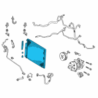 OEM 2003 Lexus GX470 Core, CONDENSER Diagram - 88461-60090