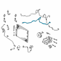 OEM Lexus GX470 Tube & Accessory Assembly Diagram - 88710-6B461