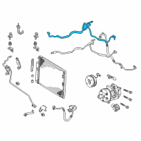 OEM Lexus GX470 Pipe, Cooler Refrigerant Suction, A Diagram - 88717-6A610