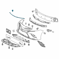 OEM 2018 Toyota Camry Front Weatherstrip Diagram - 53395-06120