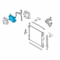 OEM 2019 Lexus LS500 Radiator Assembly, Sub Diagram - 16510-70020