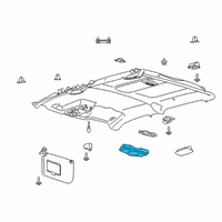 OEM 2021 Ford F-150 Reading Lamp Assembly Diagram - EM2Z-13776-AC