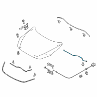 OEM 2016 Scion iA Support Rod Diagram - 53440-WB001