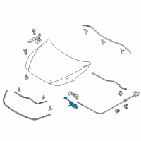 OEM 2018 Toyota Yaris iA Latch Diagram - 53510-WB001