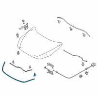 OEM 2017 Toyota Yaris iA Front Weatherstrip Diagram - 53395-WB002