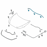 OEM 2017 Toyota Yaris iA Rear Weatherstrip Diagram - 53383-WB002