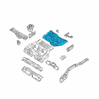 OEM Nissan Altima Floor-Rear, Rear Diagram - 74514-8J030