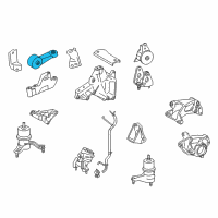 OEM 2010 Toyota Venza Torque Rod Diagram - 12363-0P070