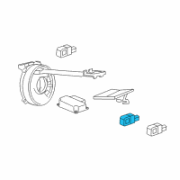 OEM 2015 Chevrolet Sonic Side Sensor Diagram - 13504262