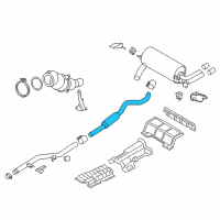 OEM 2014 BMW 328i Center Muffler Diagram - 18-30-7-645-939
