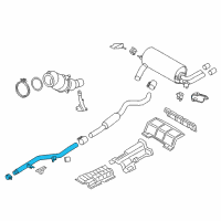 OEM BMW 428i xDrive Gran Coupe Front Pipe Diagram - 18-30-7-633-124