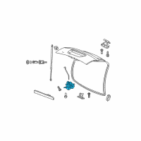 OEM Dodge Liftgate Latch Diagram - 55362102AB