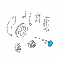 OEM 2008 Ford Explorer Rear Sensor Ring Diagram - 7L2Z-2C182-A