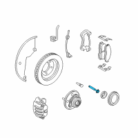 OEM 2008 Mercury Mountaineer Mount Bolt Diagram - 6L2Z-1107-A