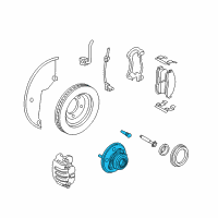 OEM Ford Explorer Hub & Bearing Diagram - G2MZ-1104-AE