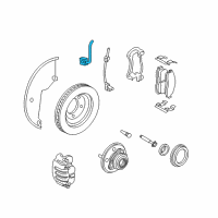 OEM Mercury Mountaineer Front Flex Hose Diagram - 4L2Z-2078-AA