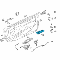 OEM 2018 Ford Mustang Handle, Inside Diagram - JR3Z-6322601-AA