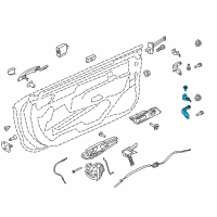 OEM 2018 Ford Mustang Lower Hinge Diagram - FR3Z-6322810-B