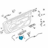 OEM 2020 Ford Mustang Lock Actuator Diagram - FR3Z-63264A26-B