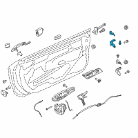 OEM 2018 Ford Mustang Upper Hinge Diagram - FR3Z-6322800-B