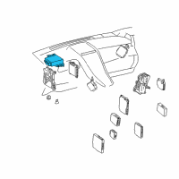 OEM 2012 Lexus HS250h Computer Assy, Power Steering Diagram - 89650-75030