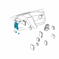 OEM 2010 Lexus HS250h Block Assy, Instrument Panel Junction Diagram - 82730-75020