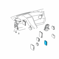 OEM 2010 Lexus HS250h Smart Key Computer Assembly Diagram - 89990-75010