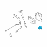 OEM 2009 Kia Borrego Camshaft Speed Sensor Diagram - 393503F000