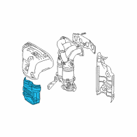 OEM 2002 Toyota RAV4 Heat Shield Diagram - 25586-28010