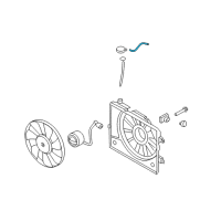 OEM Hyundai Accent Hose-Radiator Reservoir Cap Diagram - 25443-C8000