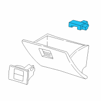 OEM 2004 Lincoln Aviator Glove Box Lamp Diagram - 2C5Z-14413-AA