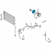 OEM 2015 Kia Rio PULLEY Assembly-A/C Compressor Diagram - 976431R100