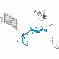 OEM 2014 Kia Rio Suction & Liquid Tube Assembly Diagram - 977751W210