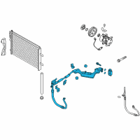 OEM Kia Rio Suction & Liquid Tube Assembly Diagram - 977751W210