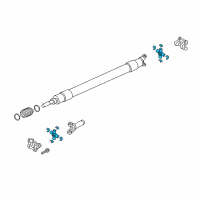 OEM Ford F-350 Super Duty U-Joint Diagram - HC3Z-4635-B