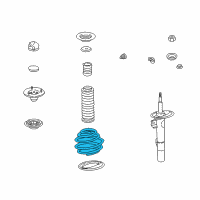 OEM BMW 740i Coil Springs Diagram - 31-33-1-091-540