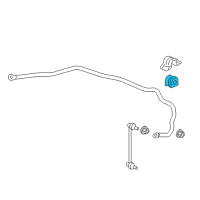 OEM Honda HR-V Bush, Stabilizer Holder Diagram - 51306-T7A-004